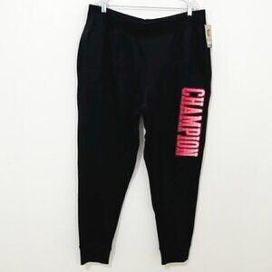 Champion Reverse Weave Black Jogger Sweatpants